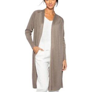Kinross Linen Cardigan Duster Long Cafe Size XSP NWT